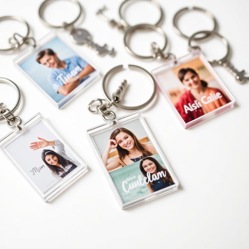 Custom acrylic photo keychains
